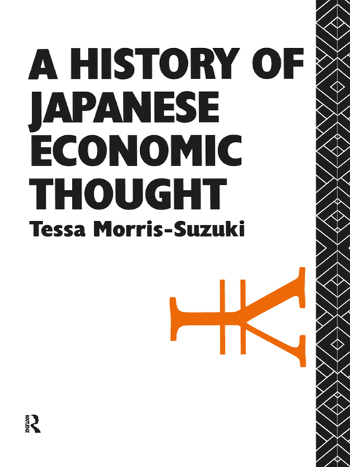 Title details for History of Japanese Economic Thought by Tessa Morris Suzuki - Wait list